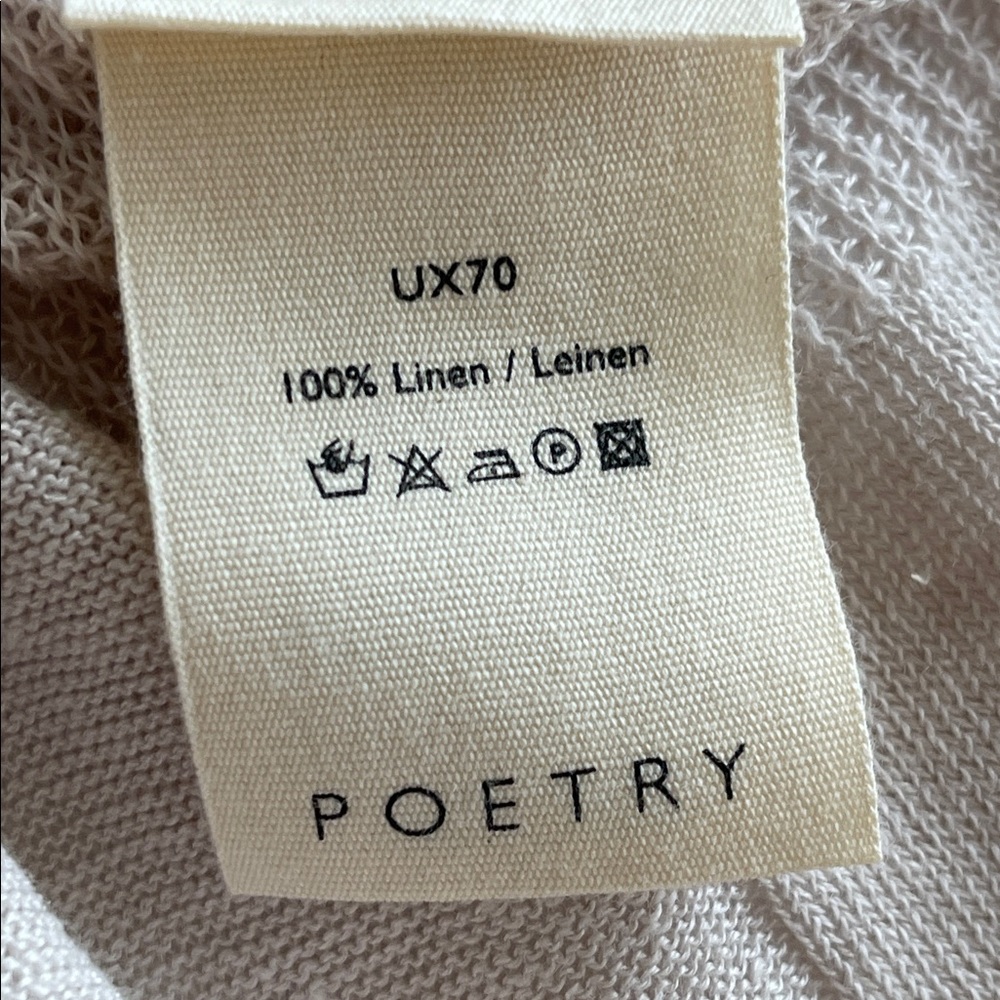 Poetry Soft Beige Lightweight 3/4 Sleeve Sweater - Picture 8 of 9